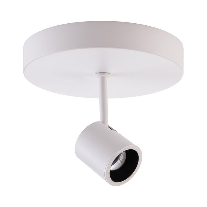 Stealth Silo Monopoint LED Ceiling Light in White (2700K/Large).