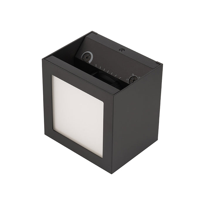 Window Indoor/Outdoor LED Wall Light in Black (Small/20W).