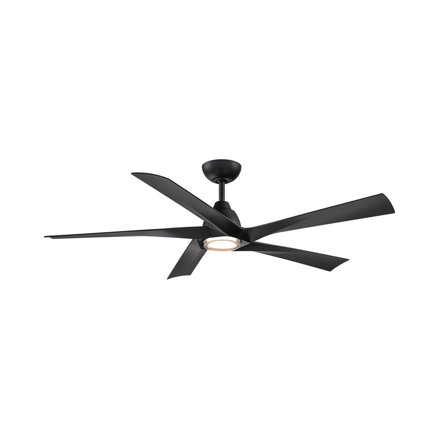 Zeke LED Ceiling Fan in Matte Black.
