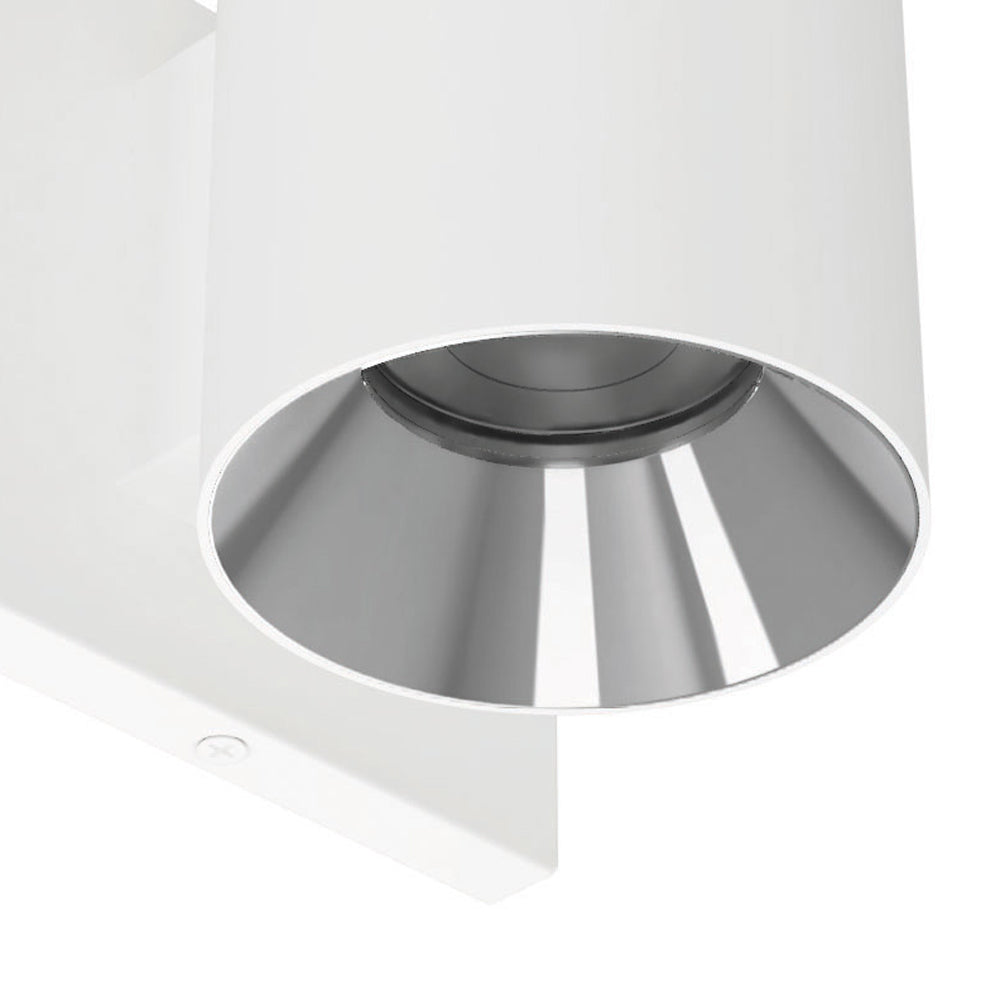 Zoron Round Outdoor LED Wall Light in Detail.