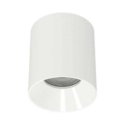 Zoron Round Trimless Outdoor LED Flush Mount Ceiling Light in White/White.