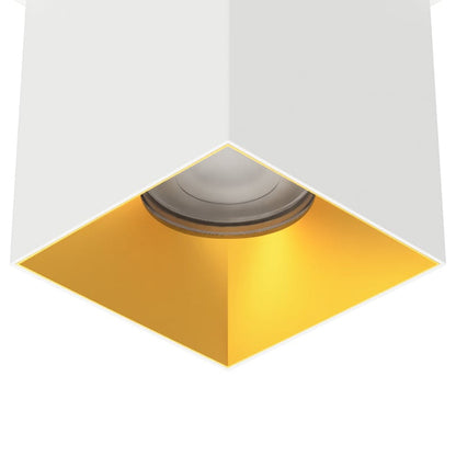 Zoron Square Outdoor LED Flush Mount Ceiling Light in Detail.