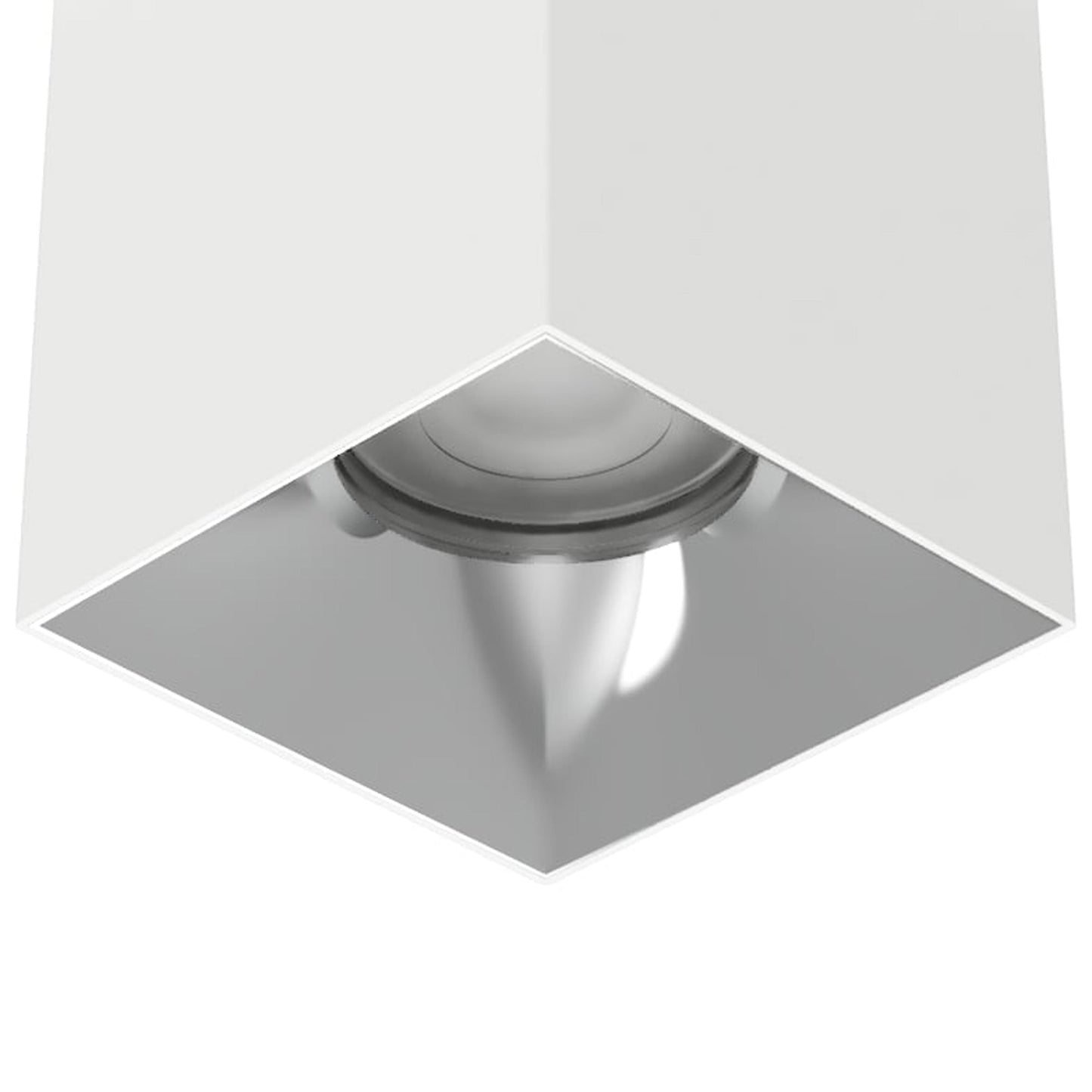 Zoron Square Outdoor LED Flush Mount Ceiling Light in Detail.