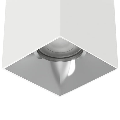 Zoron Square Outdoor LED Flush Mount Ceiling Light in Detail.