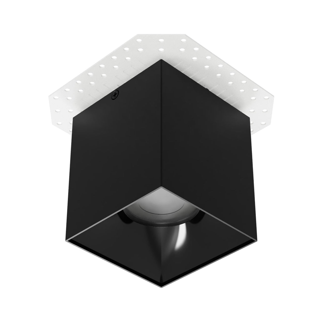 Zoron Square Trimless Outdoor LED Flush Mount Ceiling Light in Detail.