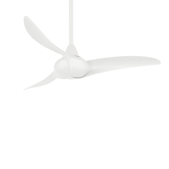 Wave Ceiling Fan in White(44-Inch).
