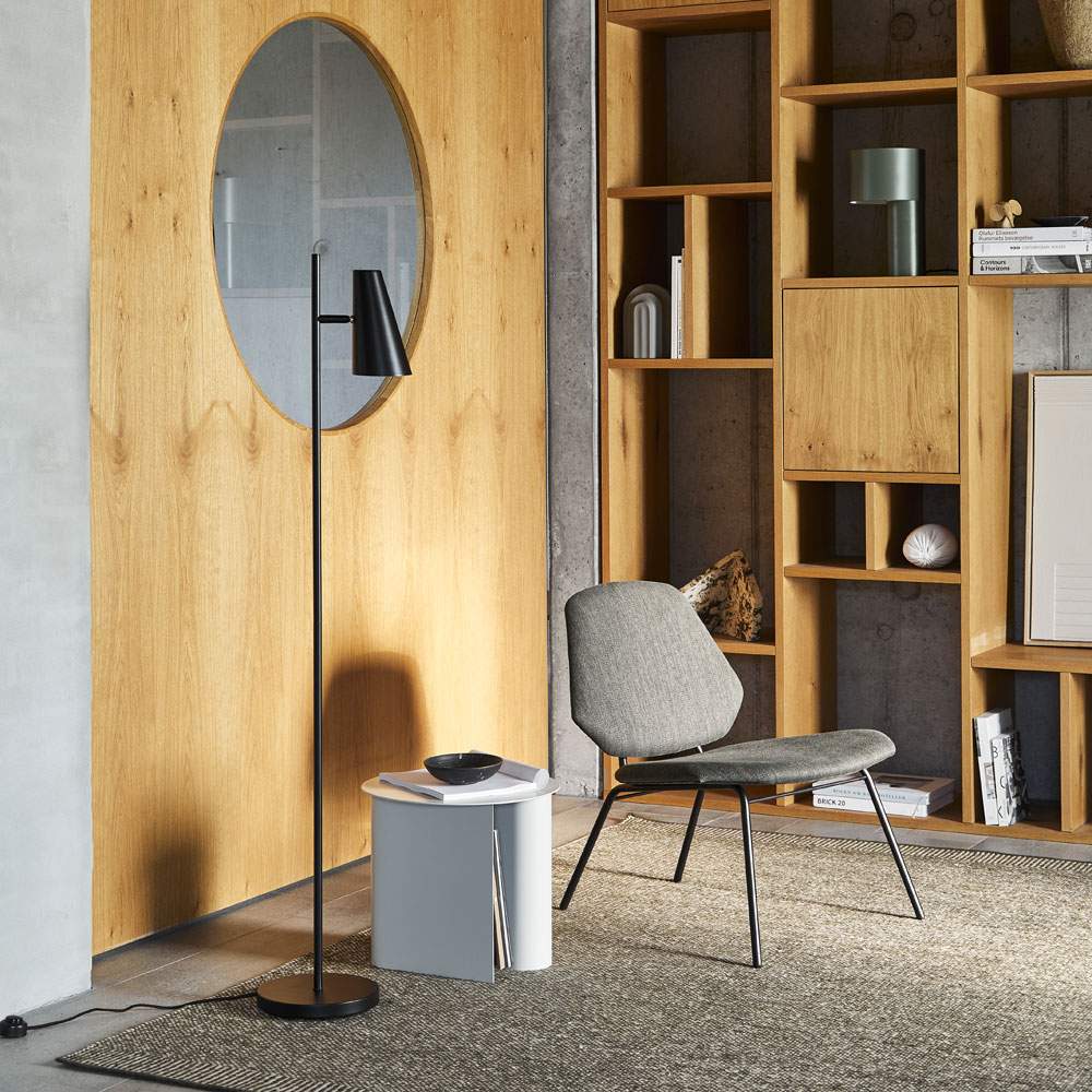 Cono Floor Lamp in living room.