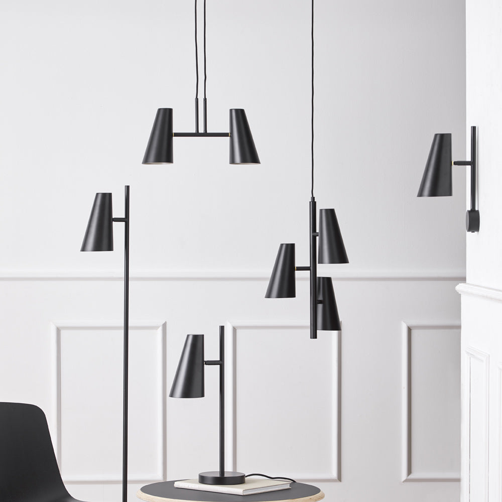 Cono Pendant Light in living room.