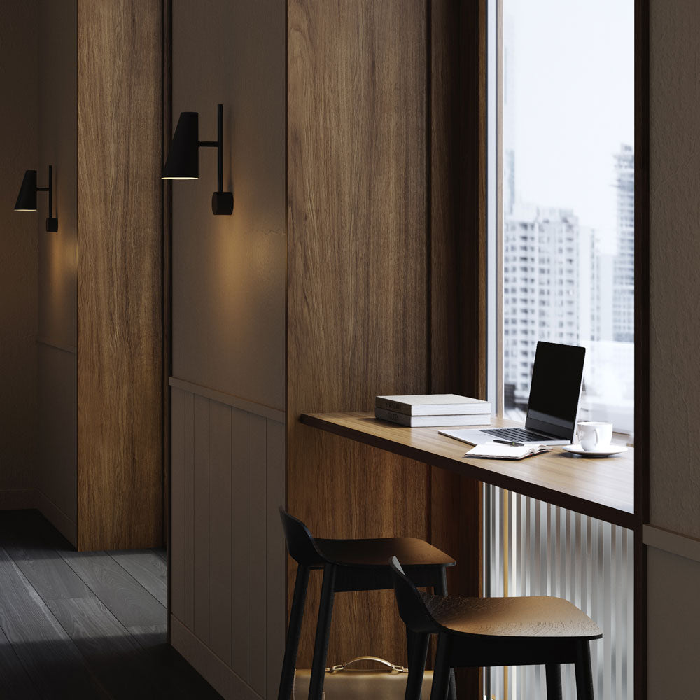 Cono Wall Light in living room.