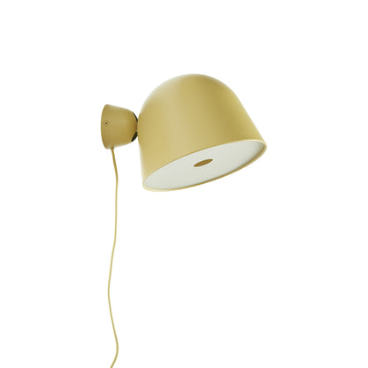 Kuppi Wall Light in Mustard Yellow.