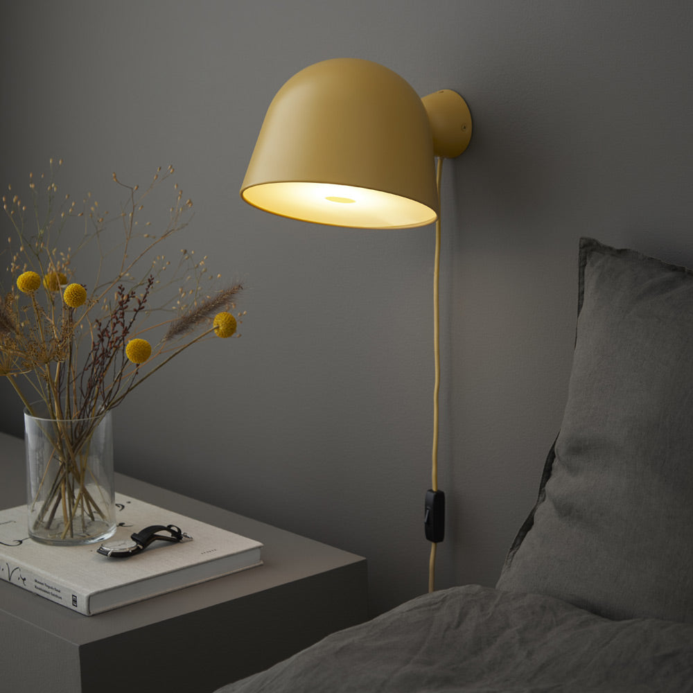 Kuppi Wall Light in bedroom.