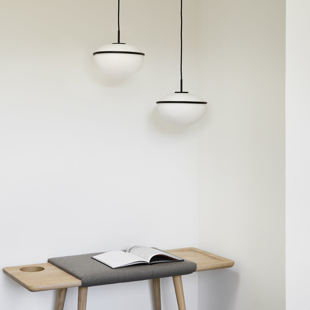 Pump Pendant Light in living room.