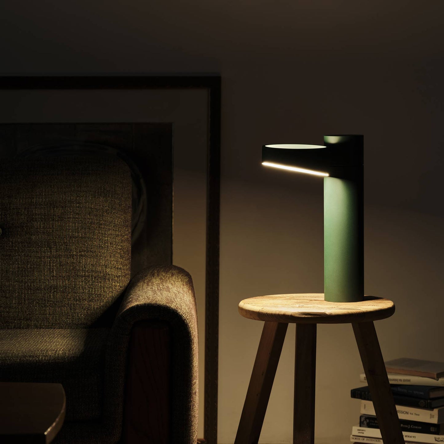 Owl LED Table Lamp in living room.