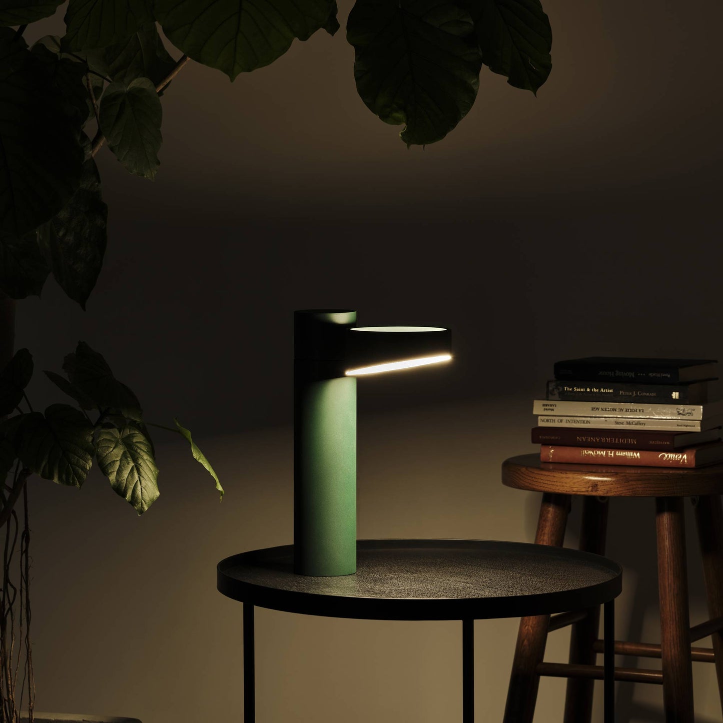 Owl LED Table Lamp in living room.