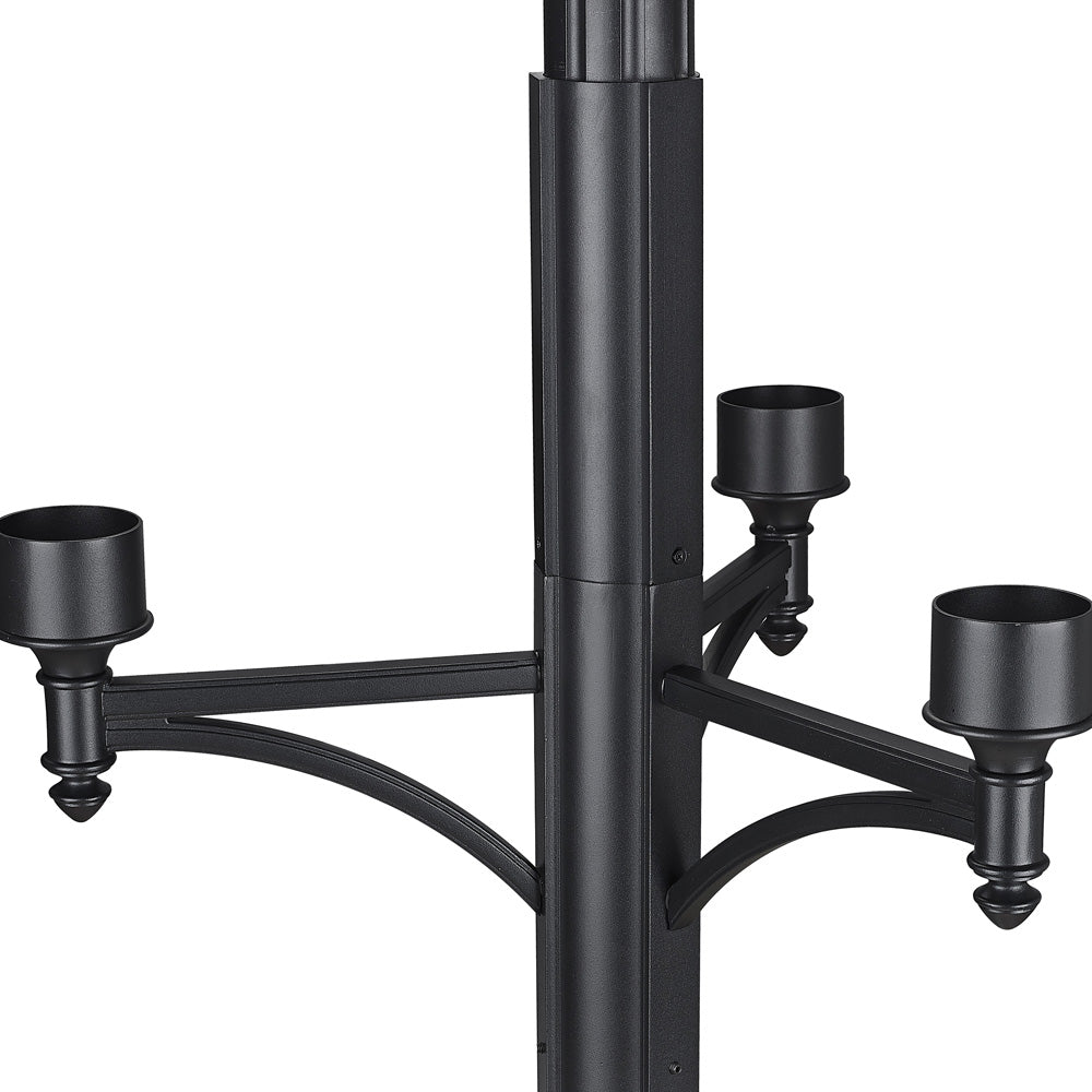 Z-Lite 4BK Outdoor Post Light Hardware in Detail.