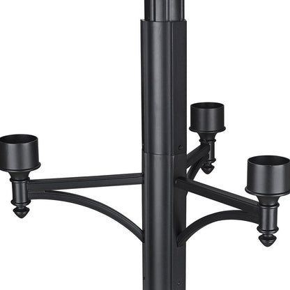 Z-Lite 4BK Outdoor Post Light Hardware in Detail.