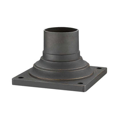Z-Lite 533 Outdoor Pier Mount Hardware in Oil Rubbed Bronze.