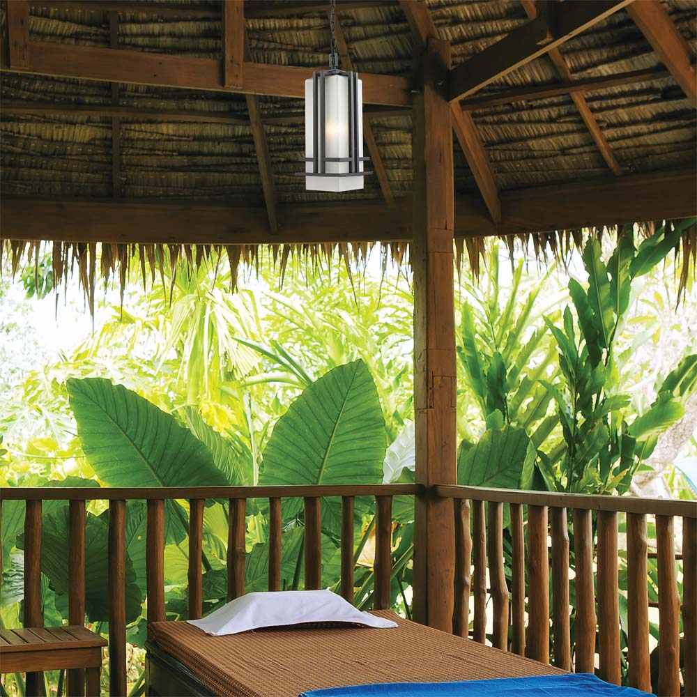 Abbey Outdoor Pendant Light in Outside Area.