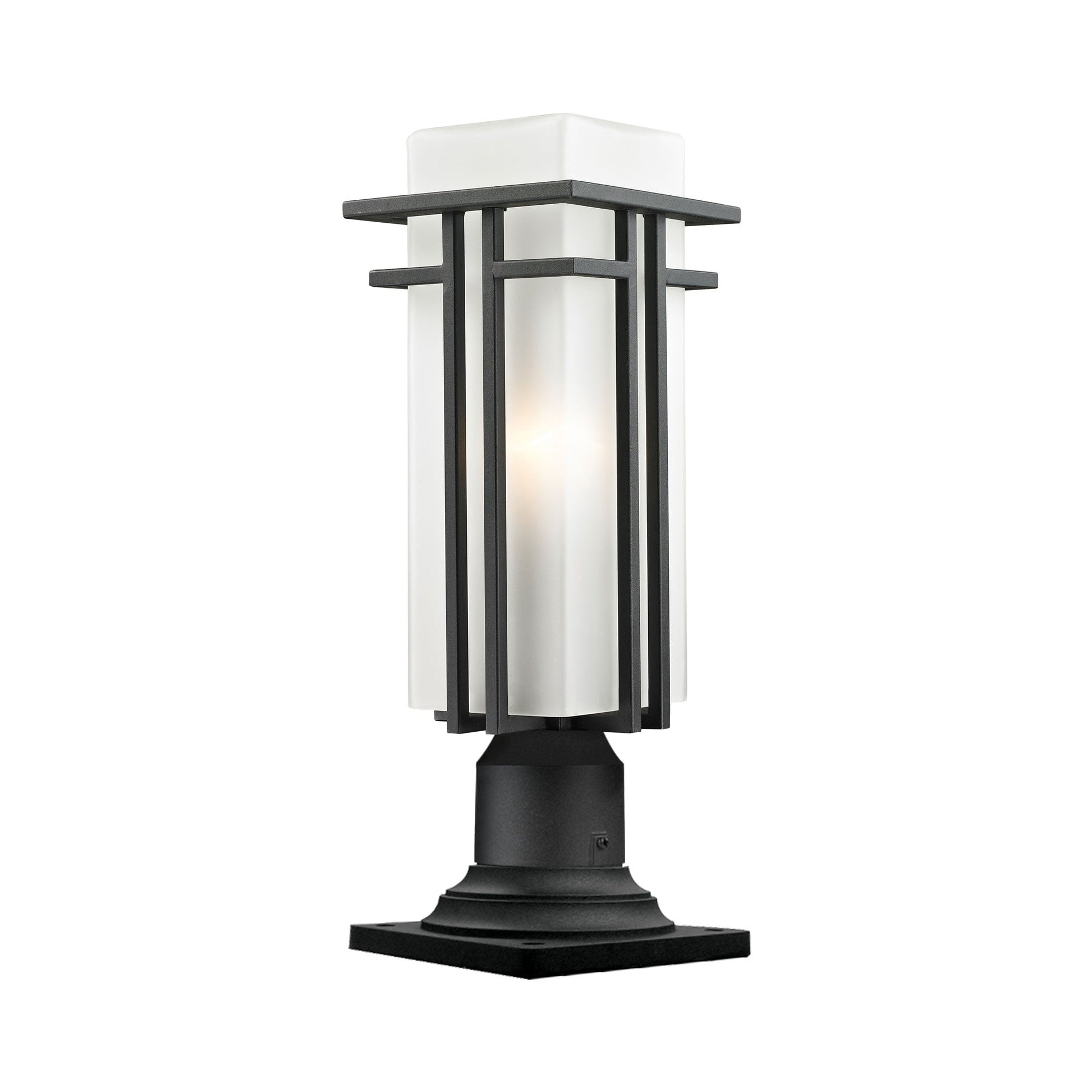 Abbey Round Outdoor Pier Mount Light.