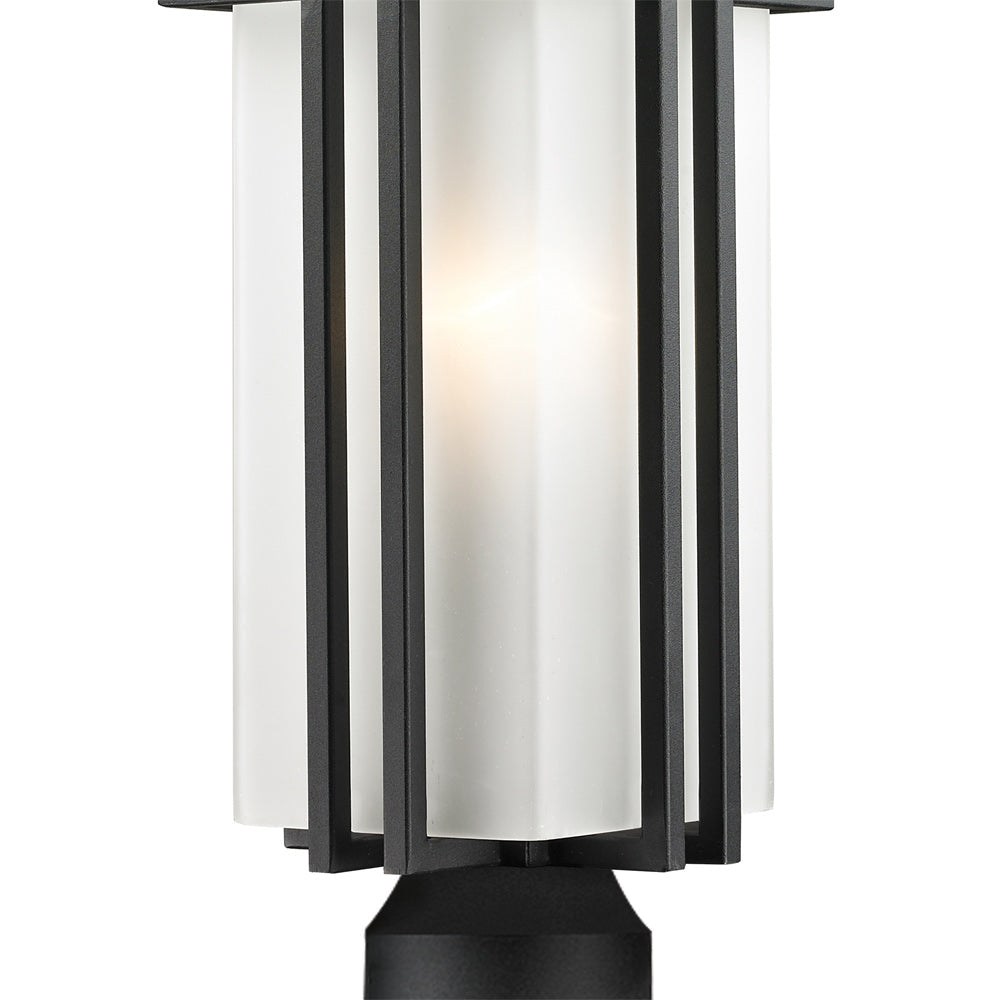 Abbey Round Outdoor Pier Mount Light in Detail.