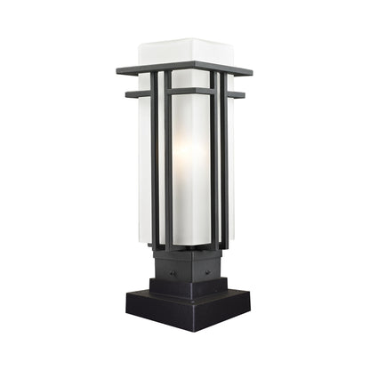 Abbey Square Outdoor Pier Mount Light (18.25-Inch).