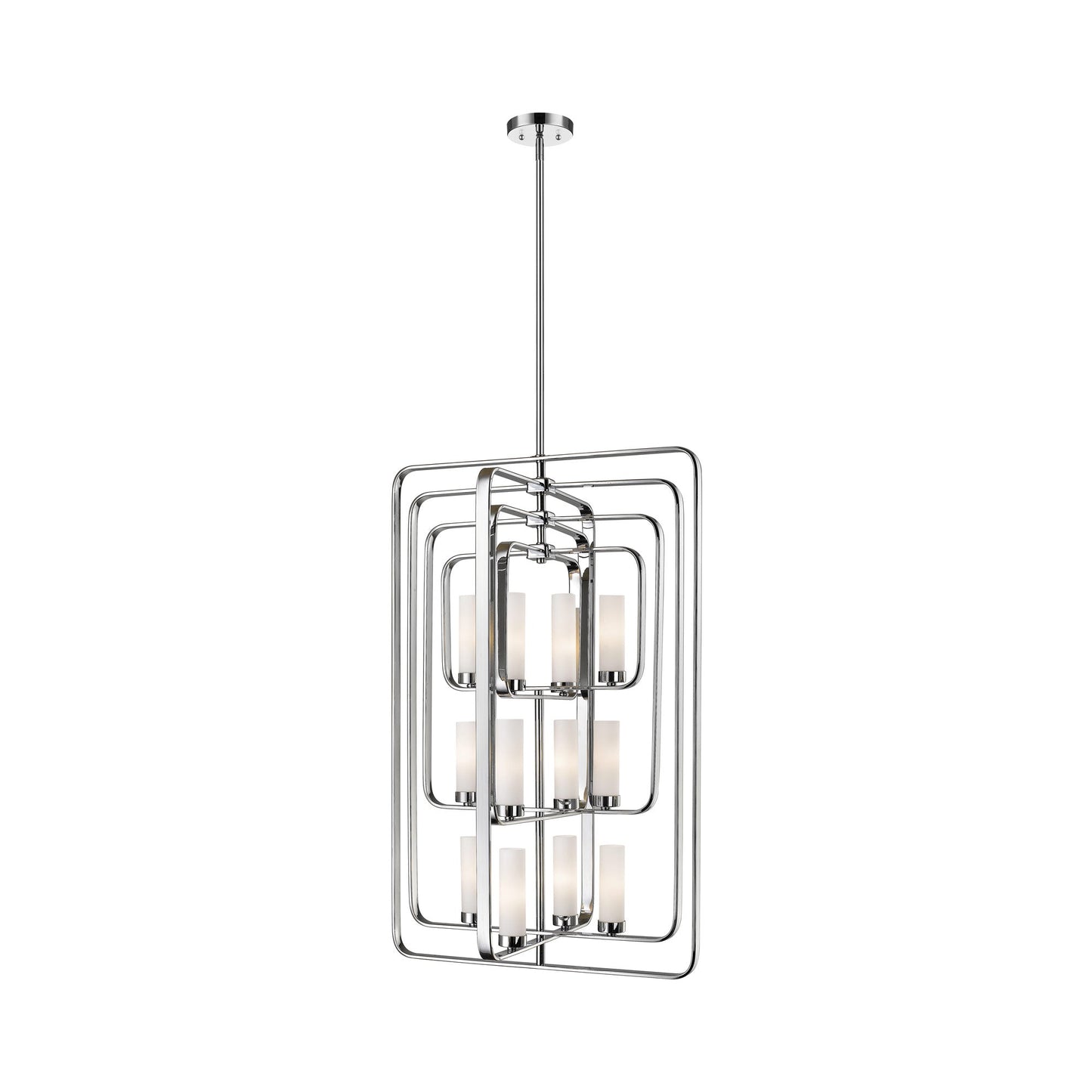 Aideen Multi Light Chandelier in Chrome (12-Light).