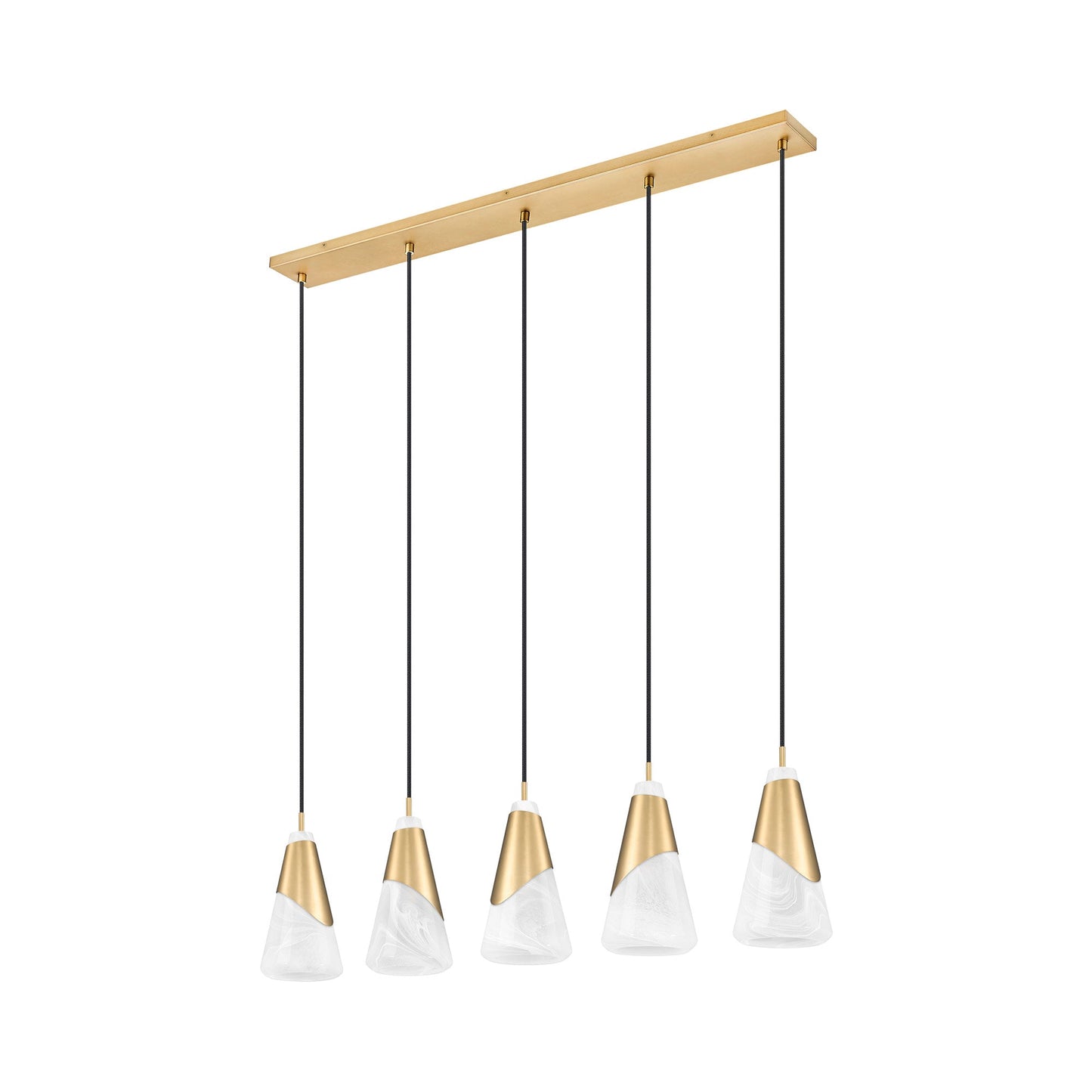 Aimie Linear Chandelier in Detail.