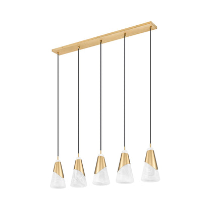 Aimie Linear Chandelier in Detail.