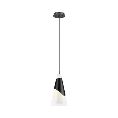 Aimie Pendant Light in Matte Black (Cord/15.75-Inch).
