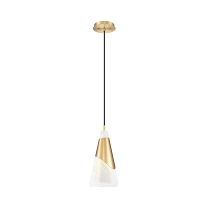 Aimie Pendant Light in Modern Gold (Cord/15.75-Inch).
