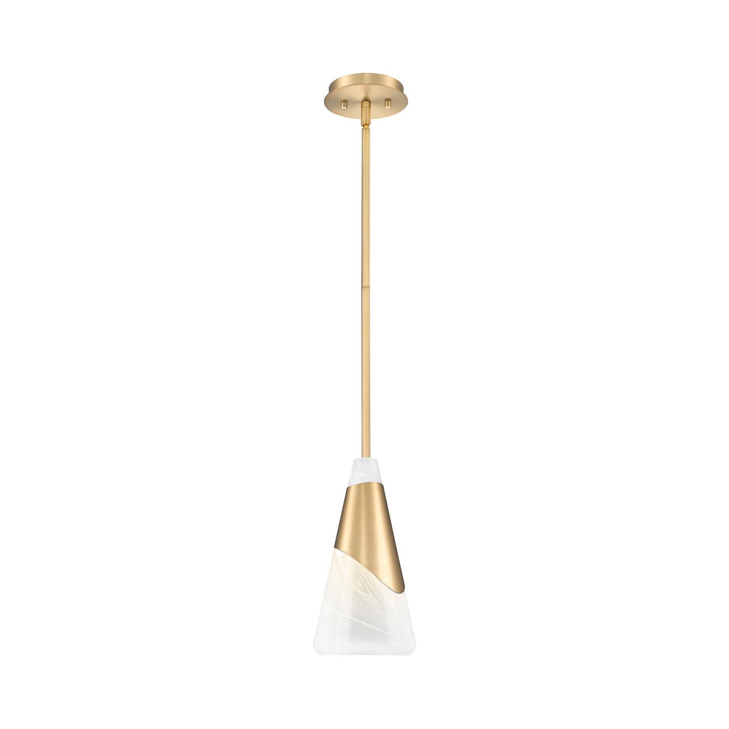 Aimie Pendant Light in Modern Gold (Rod/15.75-Inch).