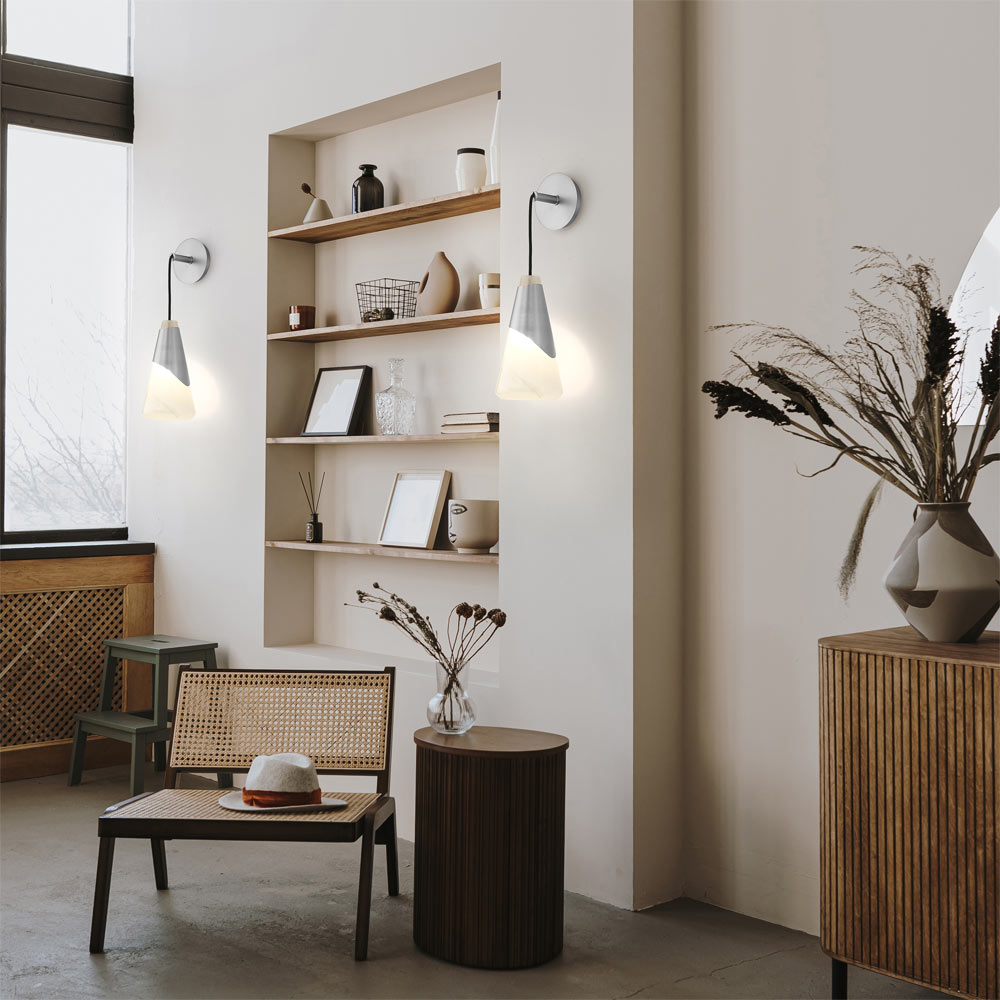 Aimie Wall Light in living room.