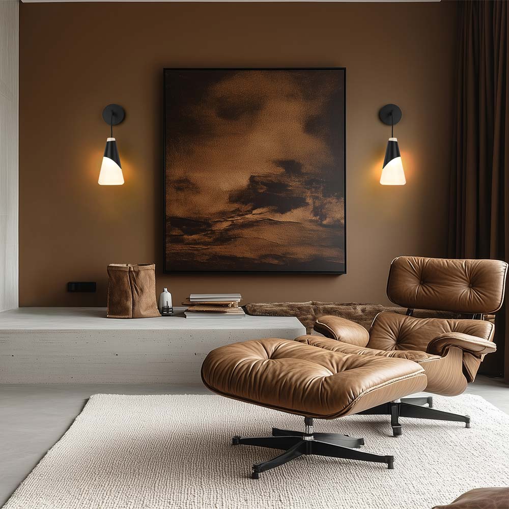 Aimie Wall Light in living room.