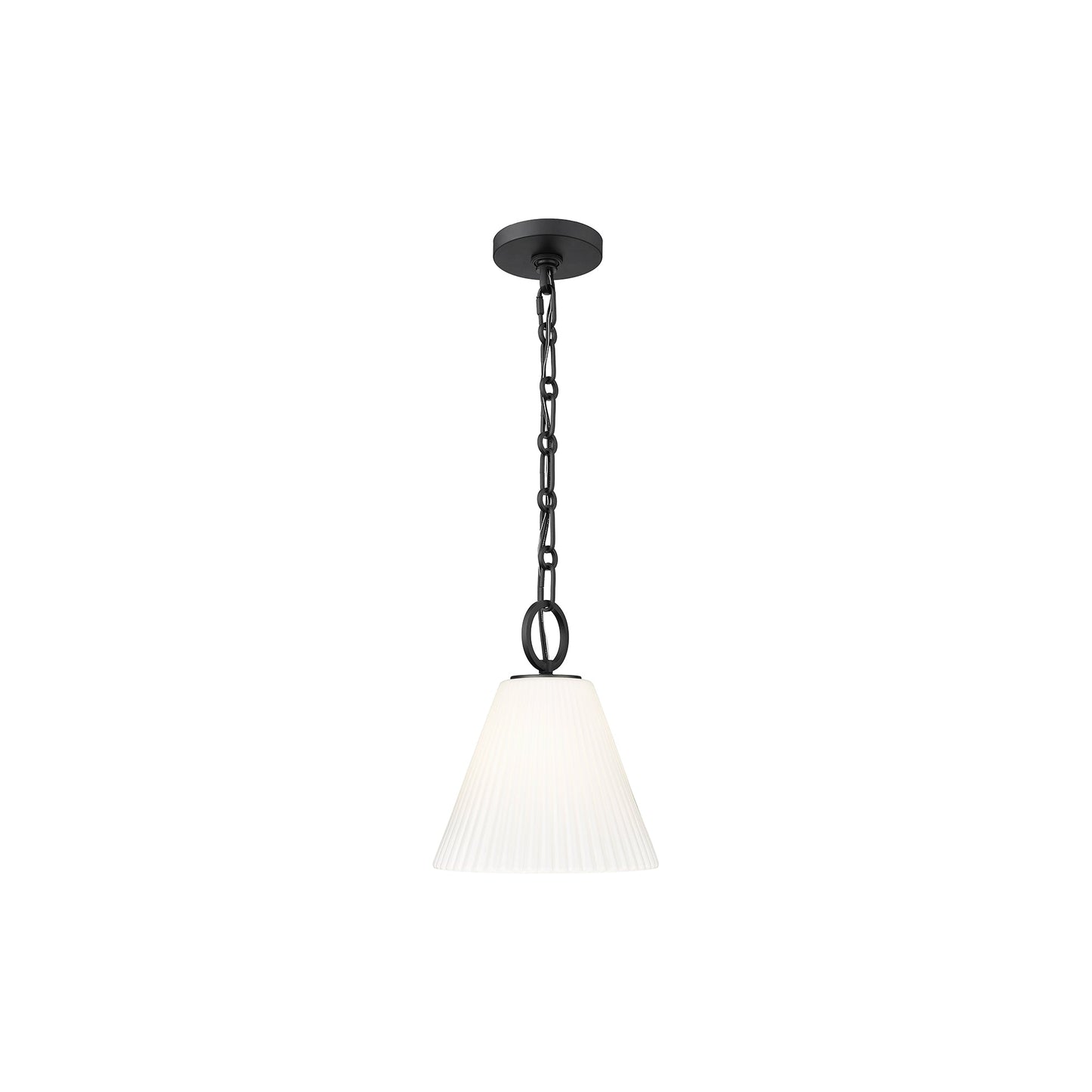 Alaric Pendant Light in Matte Black (10-Inch).