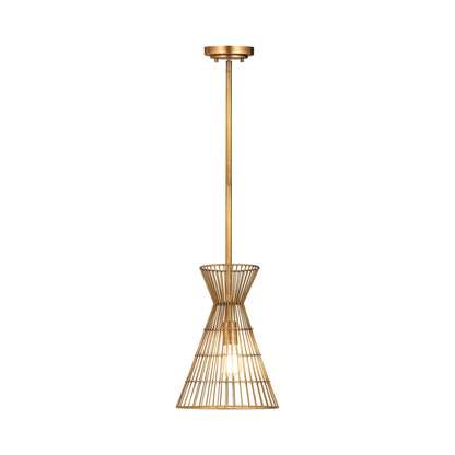Alito Pendant Light in Rubbed Brass.