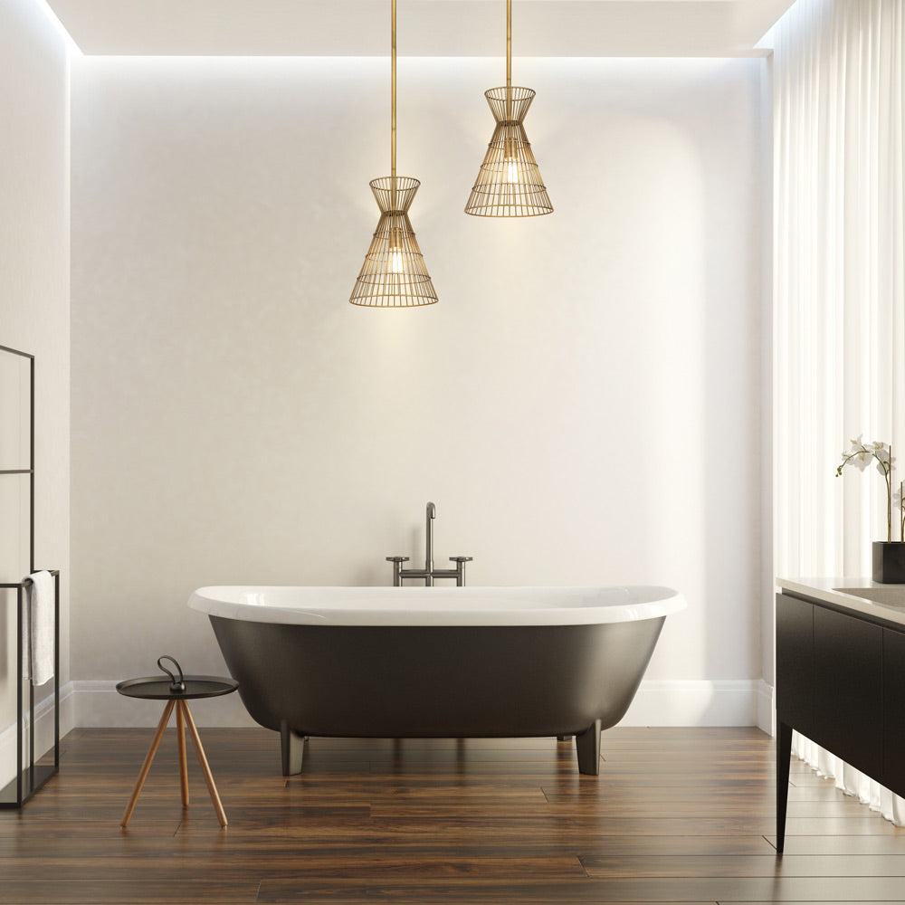 Alito Pendant Light in bathroom.