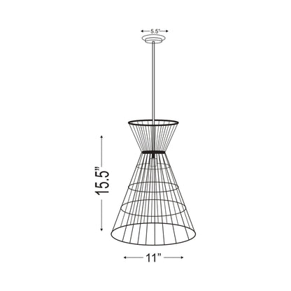 Alito Pendant Light - line drawing.