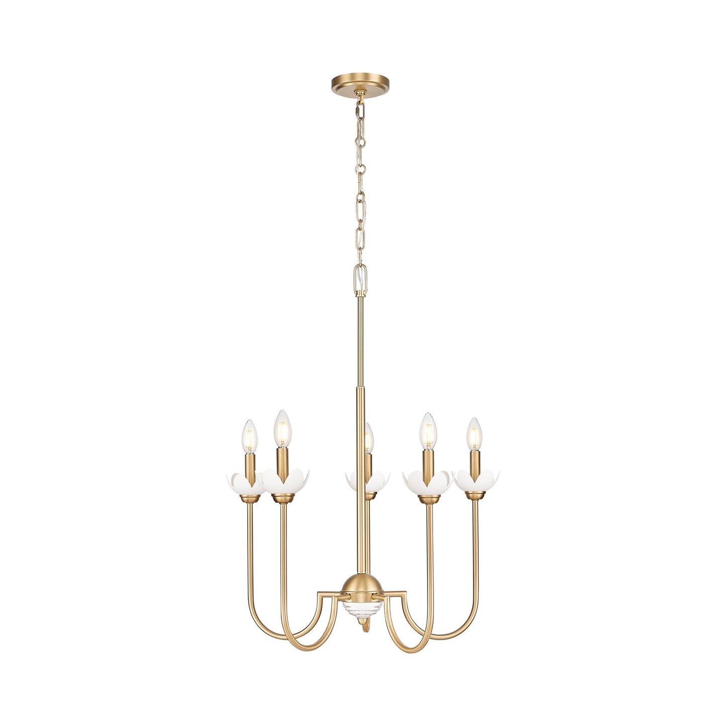 Allistair Chandelier in Modern Gold (5-Light).