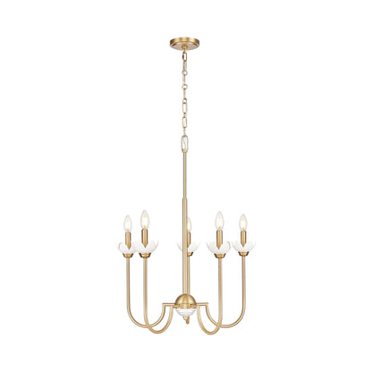 Allistair Chandelier in Modern Gold (5-Light).