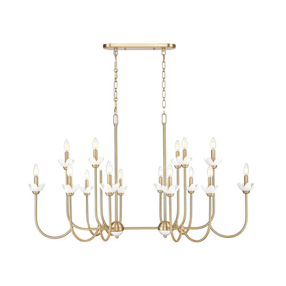 Allistair Linear Chandelier in Modern Gold (16-Light).