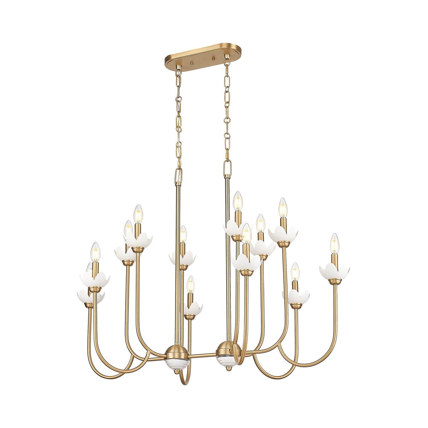 Allistair Linear Chandelier in Detail.