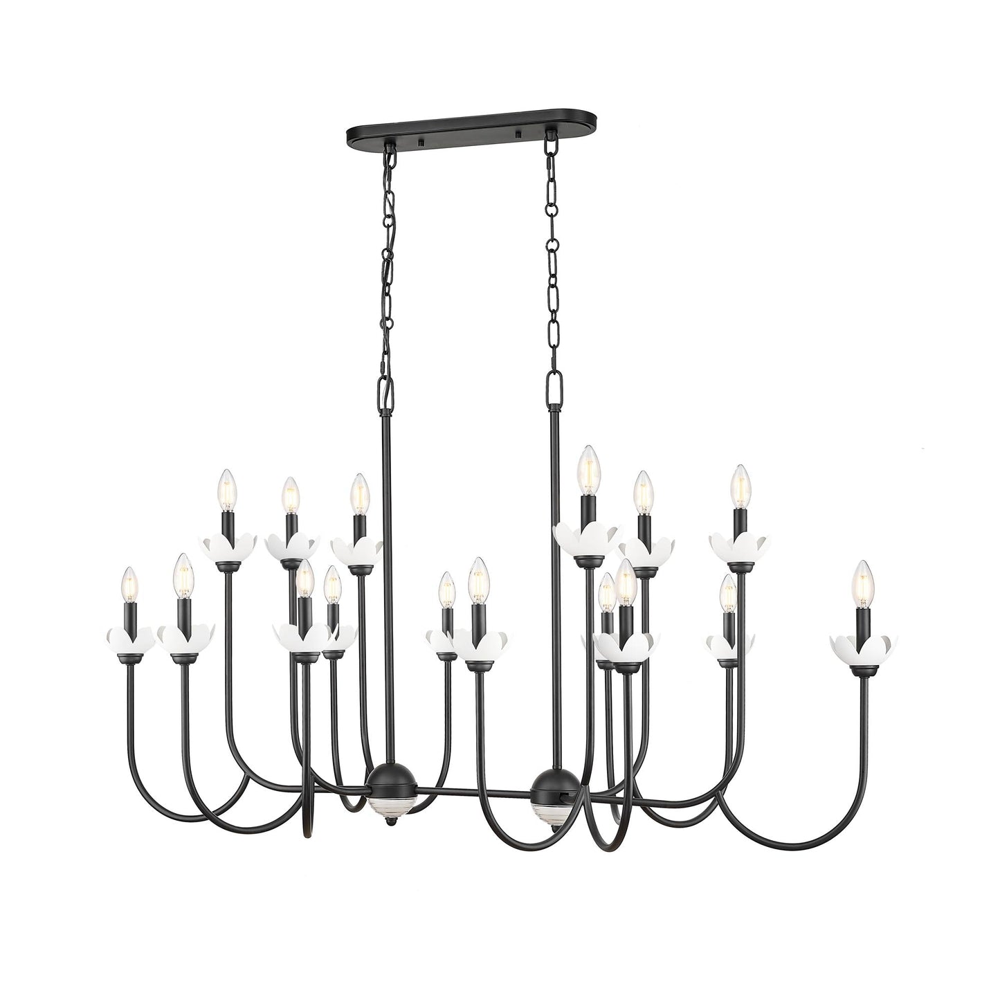 Allistair Linear Chandelier in Detail.