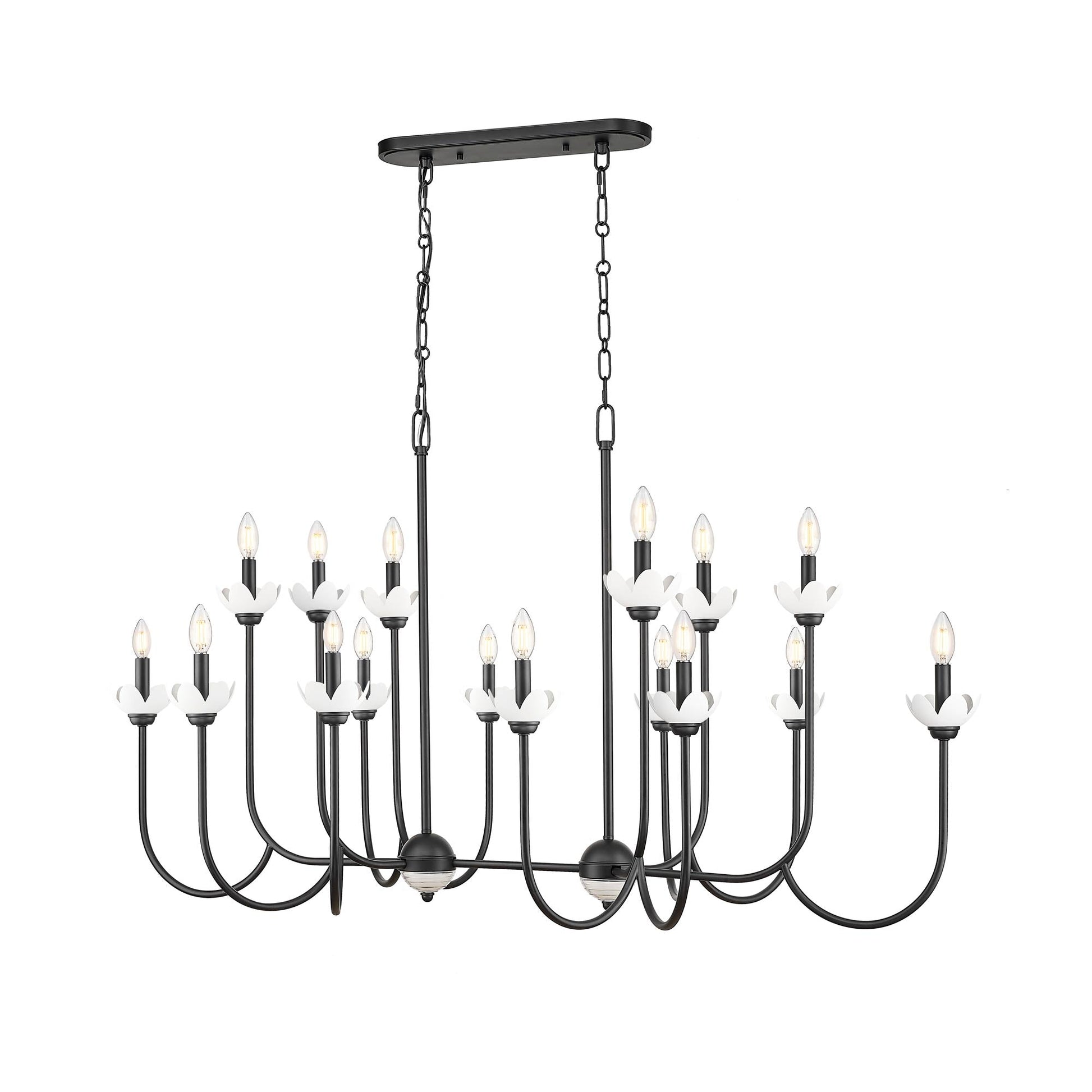 Allistair Linear Chandelier in Detail.