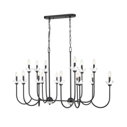 Allistair Linear Chandelier in Detail.