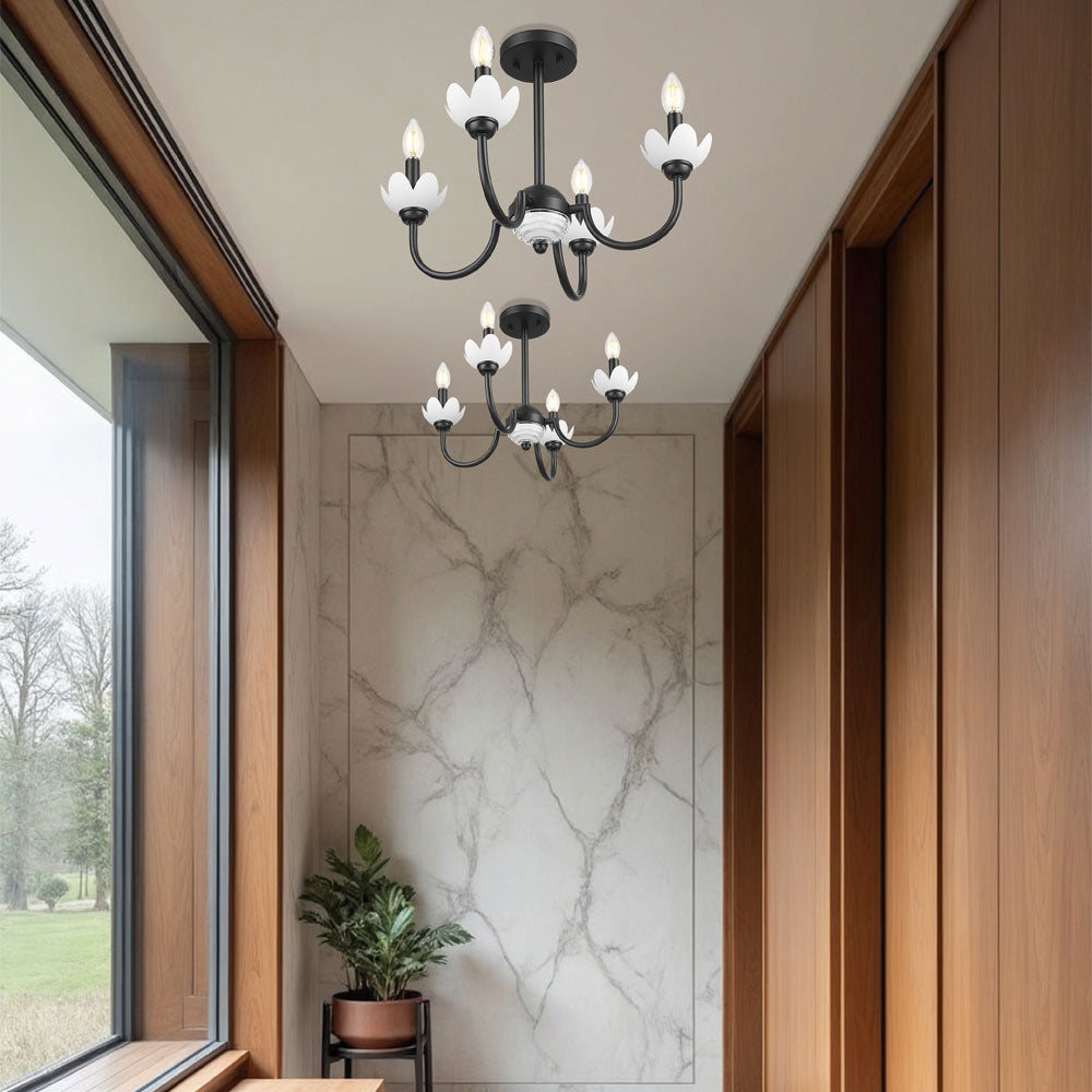 Allistair Semi Flush Mount Ceiling Light in Detail.