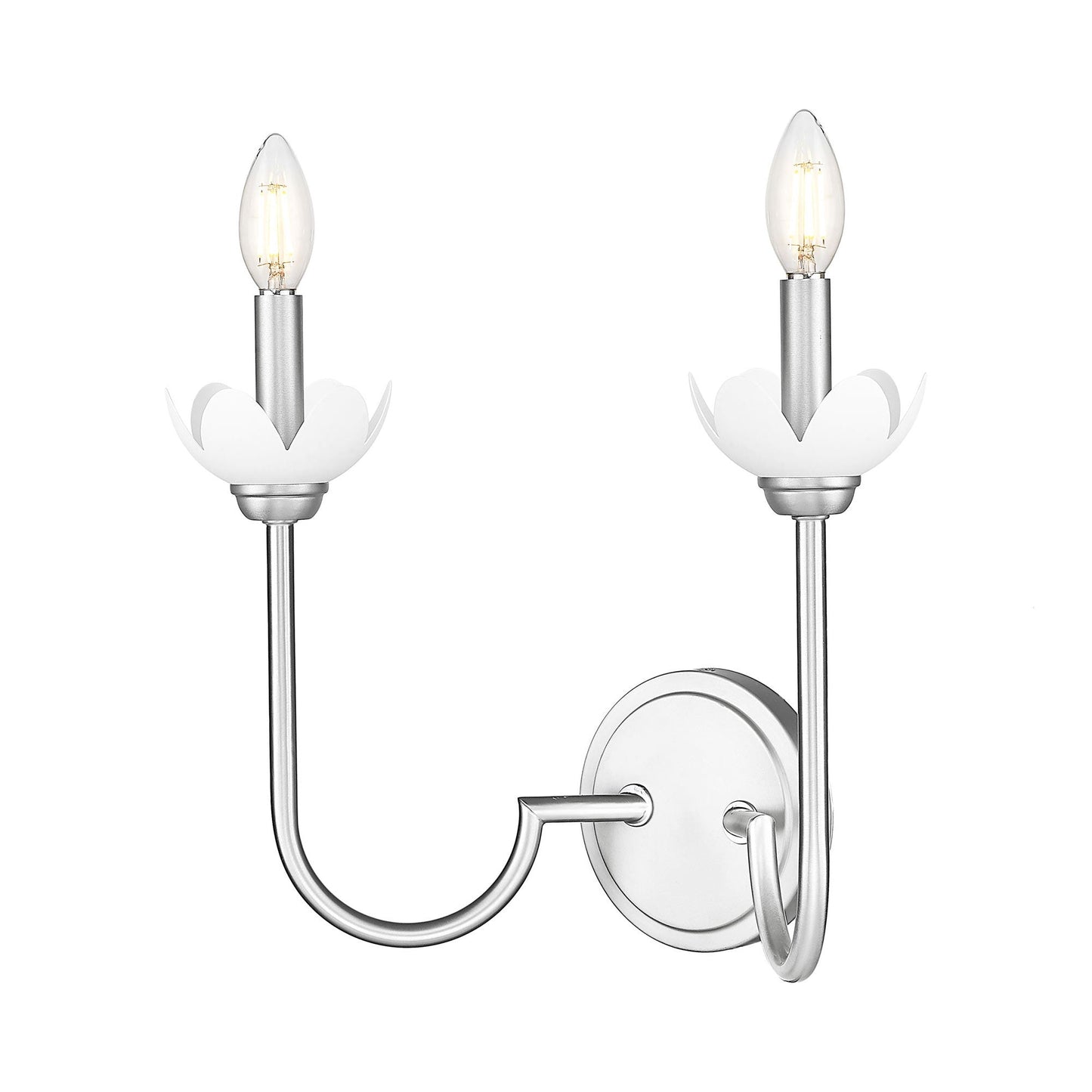 Allistair Wall Light in Brushed Nickel (2-Light).