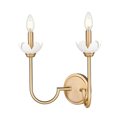 Allistair Wall Light in Modern Gold (2-Light).