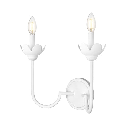 Allistair Wall Light in Textured White (2-Light).