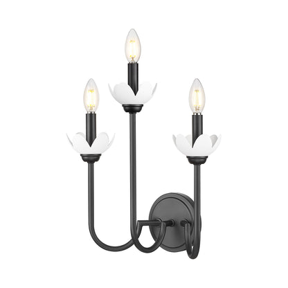 Allistair Wall Light in Matte Black (3-Light).
