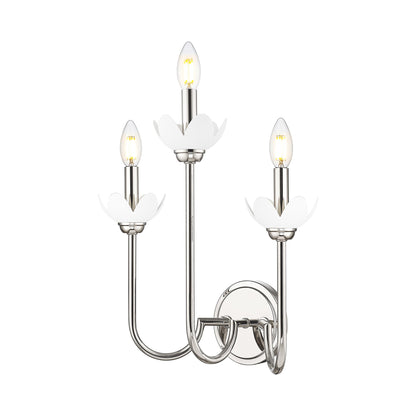 Allistair Wall Light in Polished Nickel (3-Light).